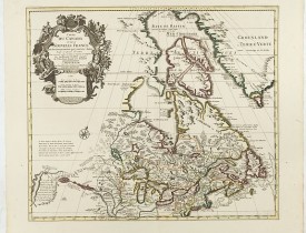 COVENS, J./ MORTIER, C. -  Carte du Canada ou de la Nouvelle France.
