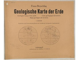 BURNTRUEGER, Gebrueder -  Franz Beyschlag Geologische Karte der Erde / Geological map of the Earth/