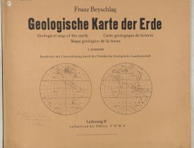 BURNTRUEGER, Gebrueder -  Franz Beyschlag Geologische Karte der Erde / Geological map of the Earth/