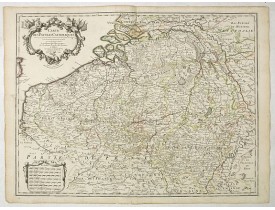 DELISLE, G . -  Carte Des Pays Bas Catholiques Dressée. . .