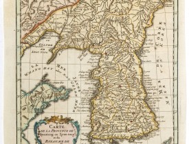 BELLIN, J.N. -  Carte de la province de Quan-tong, ou Lyau-tong et du Royaume de Kau-li. . .