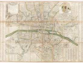 ESNAUTS et RAPILLY. -  Nouveau plan routier de la ville et faubourgs de Paris. 1791