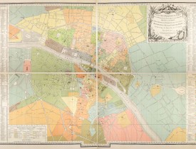 Plan des paroisses de Paris avec la distinction des parties éparses qui en dépendent dressé... par J. Junié, Ingén. Géogr. De Monseigneur l'Archeveque et géomètre des Eaux et forêts de ...
