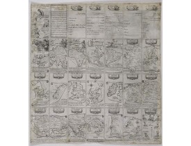 ANONYMOUS -  Gioco Geografico dell' Europa. [An anonymous Tarocchi pack of cards featuring maps]