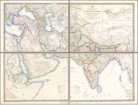 WYLDT, J. -  Map of the Countries lying between Turkey & Birmah, Comprising Asia Minor, Persia, India, Egypt & Arabia, and including the Black, Caspian & Red Seas . . . . 1841 WYLDT, J. -  Map of the Countries lying between Turkey & Birmah, Comprising Asia Minor, Persia, India, Egypt & Arabia, and including the Black, Caspian & Red Seas . . . . 1841