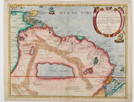 DUVAL, P. /JOLLAIN. -  La Guaiane ou Coste Sauvage, autrement El Dorado, et Pais des Amazones…