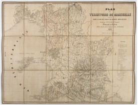 MITTENHOFF, A. -  Plan du territoire de Marseille dressé d'après les documens obtenus des diverses administrations.