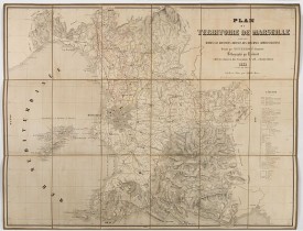 MITTENHOFF, A. -  Plan du territoire de Marseille dressé d'après les documens obtenus des diverses administrations.