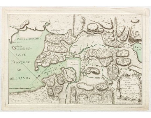 LE ROUGE, G.-L. -  L’Isthme de L’Acadie, Baye du Beaubassin, en Anglois Shegnekto, environs du Fort Beausejour
