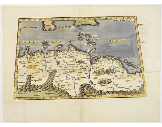 PTOLEMEE, C. / TRECHSEL, G. - Aphricae Tabula secunda continet. PTOLEMEE, C. / TRECHSEL, G. - Aphricae Tabula secunda continet.