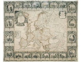CLOUET / MONDHARE. - Carte d'Europe divisée en ses Empires et Royaumes. CLOUET / MONDHARE. - Carte d'Europe divisée en ses Empires et Royaumes.