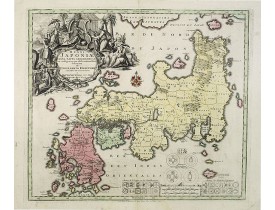 SEUTTER, M. -  Regni Japoniae Nova Mappa Geographica.. SEUTTER, M. -  Regni Japoniae Nova Mappa Geographica..
