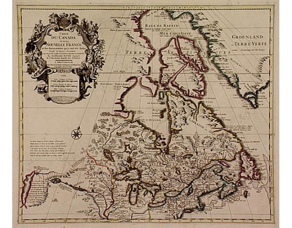 COVENS, J. / MORTIER, C. - Carte du Canada ou de la Nouvelle France. COVENS, J. / MORTIER, C. - Carte du Canada ou de la Nouvelle France.