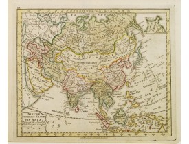 KREVELT, A. -  Nieuwe Generale Kaart van Asia. KREVELT, A. -  Nieuwe Generale Kaart van Asia.