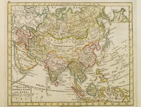 KREVELT, A. -  Nieuwe Generale Kaart van Asia.