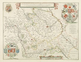 BLAEU, W. -  Galloflandria, in qua Castellaniae Lilana. . .