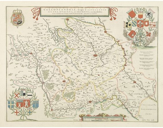 BLAEU, W. - Galloflandria, in qua Castellaniae Lilana. . . BLAEU, W. - Galloflandria, in qua Castellaniae Lilana. . .
