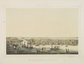 HESSE,J. -  New York von der Seeseite aus gesehen.