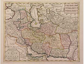 TIRION, I. -  Nieuwe kaart van 't Ryk van Persie.
