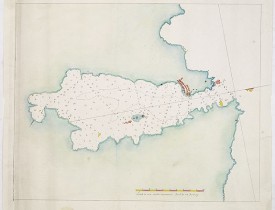 ANONYME -  Plan manuscrit du port de La Havane.