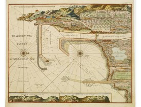 VAN KEULEN, G. -  De Haven van Cette in de Middelandse Zee. VAN KEULEN, G. -  De Haven van Cette in de Middelandse Zee.