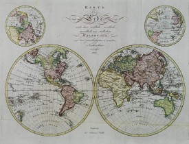 WALCH, J. -  Karte der Erde..