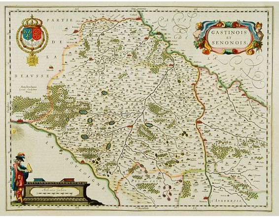 BLAEU, W. - Gastinois et Senonois. BLAEU, W. - Gastinois et Senonois.