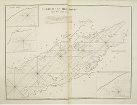 APRES DE MANNEVILLETTE, J-B. N. d'. - Carte de la Mer Rouge.. APRES DE MANNEVILLETTE, J-B. N. d'. - Carte de la Mer Rouge..