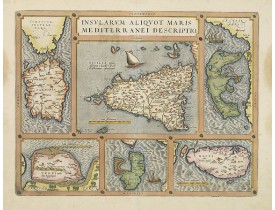 ORTELIUS, A. -  Sardinia / Sicilia.. / Corfu / Zerbi.. / Elba / Malta..