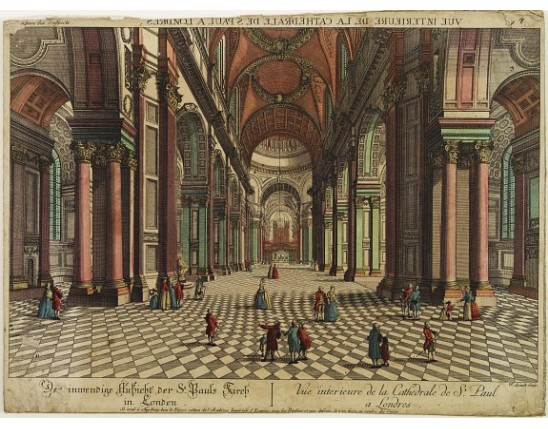 ACADEMIE IMPERIALE -  Vue interiere de la Cathedrale de St.Paul a Londres.