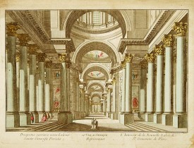 DAUMONT. -  L'Interieur de la Nouvelle Eglise de Ste. Genevieve de Paris.