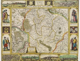 JANSSONIUS, J. -  Nova Franconiae Descriptio.