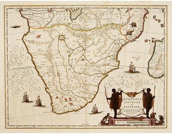 BLAEU, W. - Aethiopia inferior, vel exterior. BLAEU, W. - Aethiopia inferior, vel exterior.