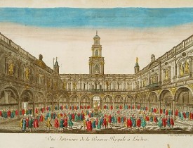 DAUMONT -  Vue Interieure de la Bourse Royale à Londres.