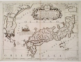 CORONELLI, V.M. -  Isola del Giapone e penisola di Corea. CORONELLI, V.M. -  Isola del Giapone e penisola di Corea.