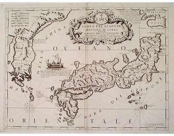 CORONELLI, V.M. - Isola del Giapone e penisola di Corea. CORONELLI, V.M. - Isola del Giapone e penisola di Corea.