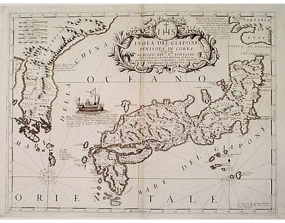 CORONELLI, V.M. - Isola del Giapone e penisola di Corea. CORONELLI, V.M. - Isola del Giapone e penisola di Corea.
