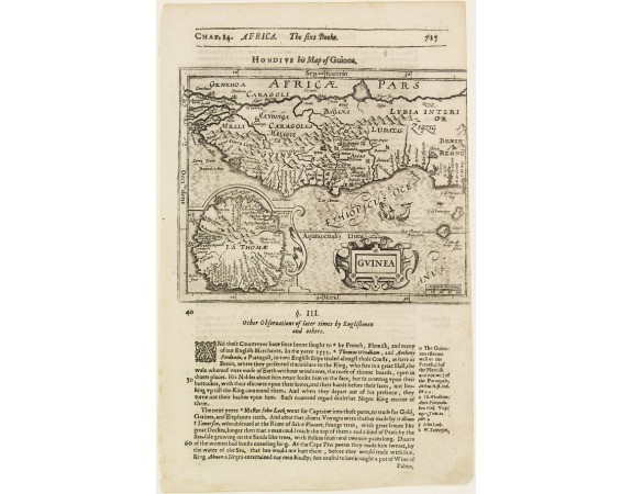 HONDIUS, J./ PURCHAS, S. - Guinea. HONDIUS, J./ PURCHAS, S. - Guinea.