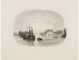 BODMER, K. -  Cave in Rock- view on the Ohio.