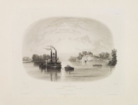BODMER, C. -  Cave in Rock- view on the Ohio.