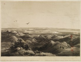 BODMER, C. -  Réunion de la riviere Pierre Jaune avec le Missouri.