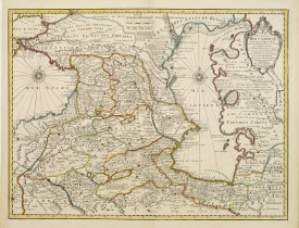 COVENS, J. / MORTIER, C. -  Carte des Pays voisins de la Mer Caspiene..