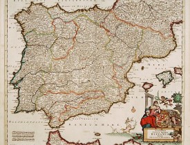 DANCKERTS, J. -  Accuratissima Totius Regni Hispaniae tabula..