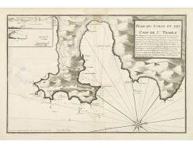 AYROUARD, J. -  Plan du Golfe et des Caps de S.t Tropez. AYROUARD, J. -  Plan du Golfe et des Caps de S.t Tropez.