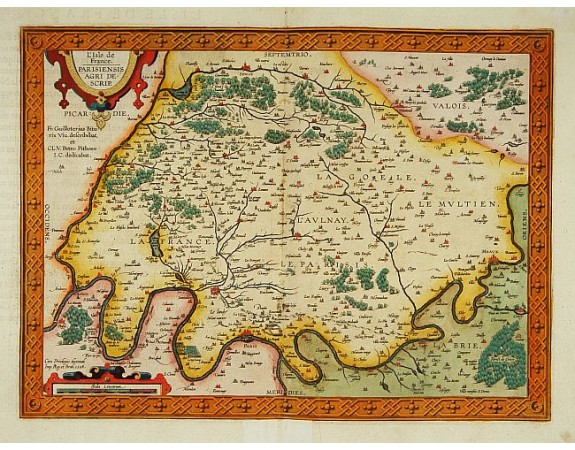 ORTELIUS, A. - L'Isle de France. Parisiensis agri descrip. ORTELIUS, A. - L'Isle de France. Parisiensis agri descrip.