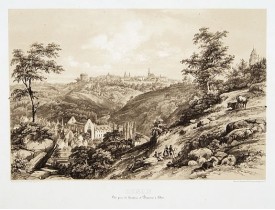BENOIST, F. - Dinan. Vue prise des hauteurs de Beauvais à Lehon.