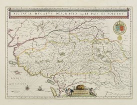 BLAEU, W. -  Pictaviae Ducatus Descriptio Vulgo le Pais de Poictou.