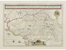 BLAEU, W. -  Pictaviae Ducatus Descriptio Vulgo le Pais de Poictou.