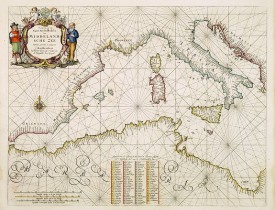 GOOS, P. -  Pascaerte Van't Westelyckste der Middelandsche Zee..
