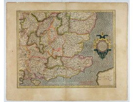 MERCATOR,G./ HONDIUS,J. -  Warwicum Northamtonia Huntingdonia Cantabrigia..